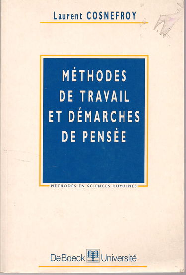 Méthodes de travail et démarches de pensée