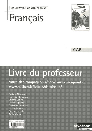 Français - CAP ( Grand Format)