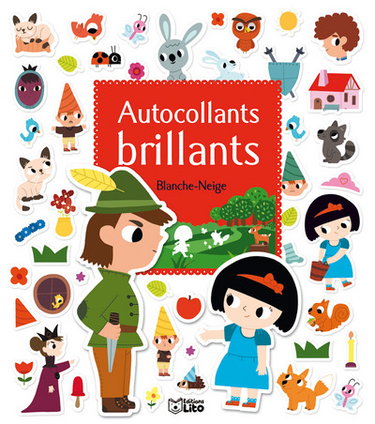 Couverture de Blanche-Neige : autocollants brillants par Marion Billet