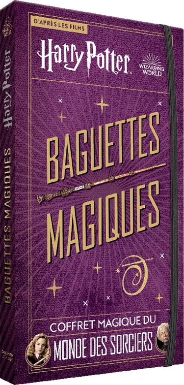 Couverture de Harry Potter, baguettes magiques : coffret magique du monde des sorciers