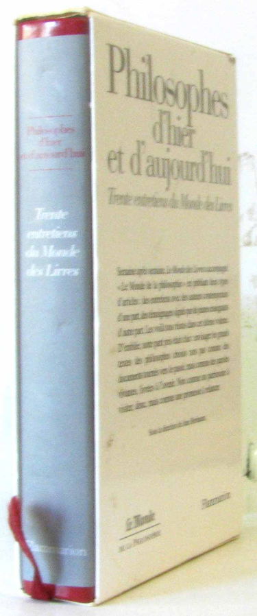 Philosophes d'hier et d'aujourd'hui