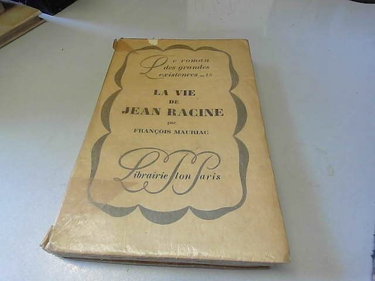 Couverture de La vie de jean racine.