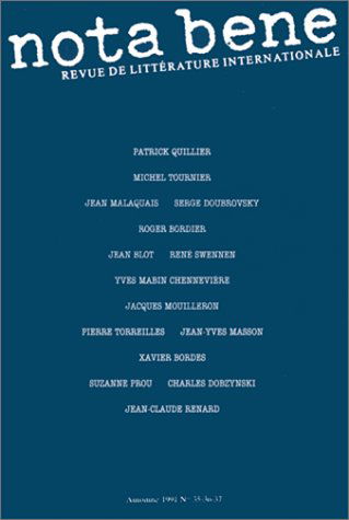 Nota bene, numéros 35, 36 et 37