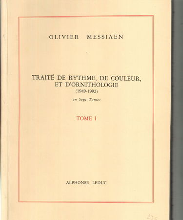 Traité de rythme de couleurs et d'ornithologie, tome 1