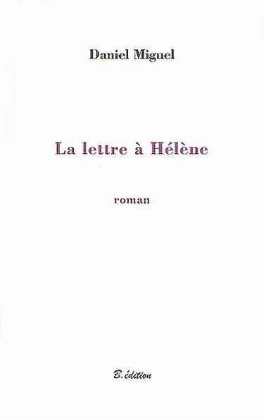 La lettre à Hélène