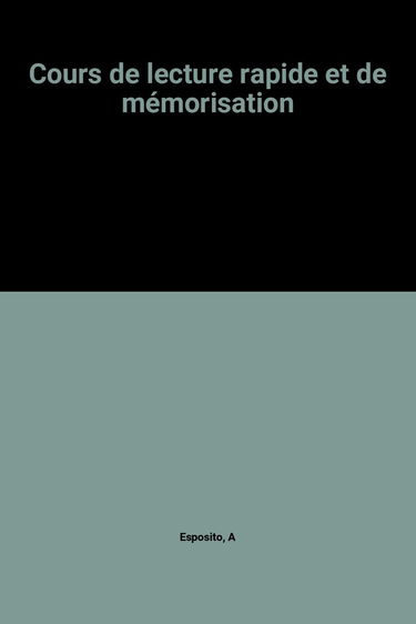 Cours de lecture rapide et de mémorisation