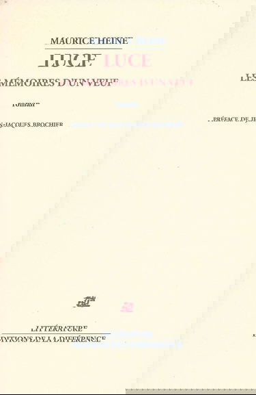 Luce ou Les mémoires d'un veuf