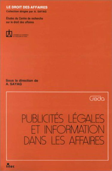 Publicités légales et information dans les affaires