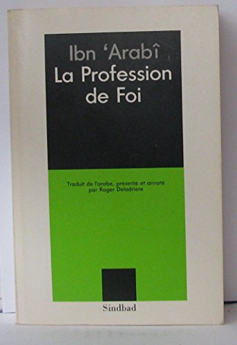 Couverture de La profession de foi