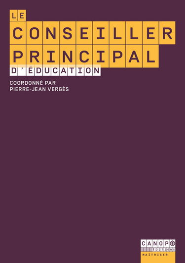 Couverture de Le conseiller principal d'éducation