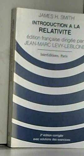 Introduction à la relativité