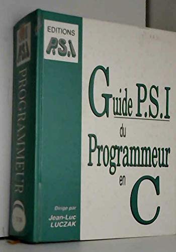 Couverture de Guide PSI du programmeur en C