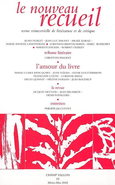 Nouveau recueil (Le), n° 62. L'amour du livre
