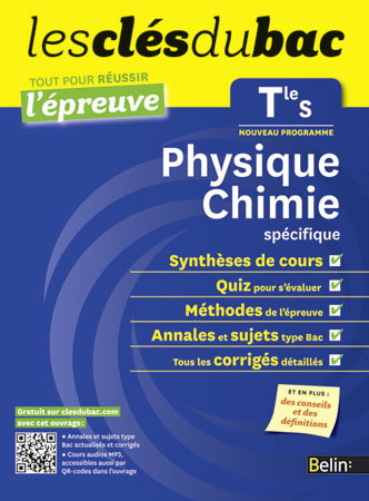 Physique chimie terminale S, enseignement spécifique : nouveau programme