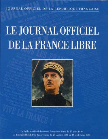 Couverture de Le Journal officiel de la France libre