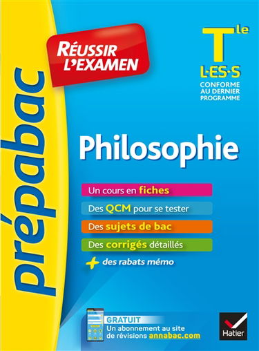 Philosophie terminale L, ES, S : conforme au dernier programme