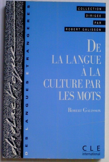 Couverture de De la langue à la culture par les mots