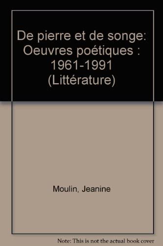 De pierre et de songe