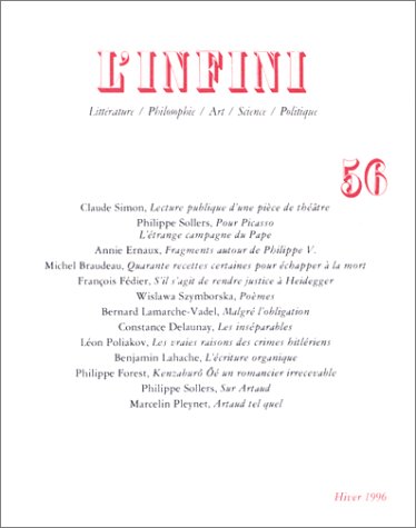 Couverture de L'Infini