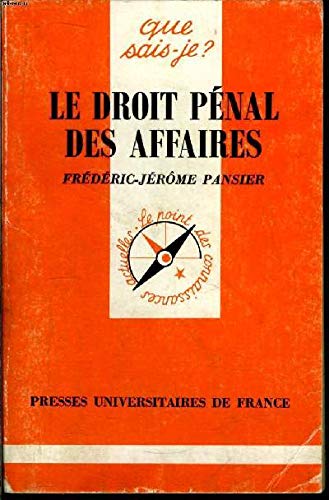 Le droit pénal des affaires