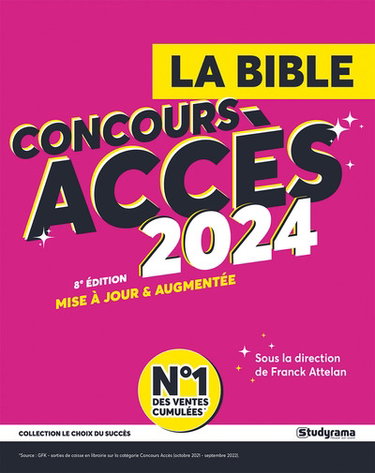 Couverture de La bible concours Accès 2024 : ESDES, ESSCA, IESEG