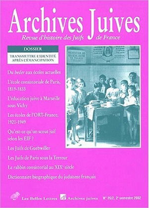 Archives juives, n° 35-2. Transmettre l'identité juive