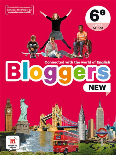 Couverture de Bloggers new, 6e, cycle 3, A1-A2