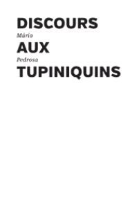 Discours aux Tupiniquins