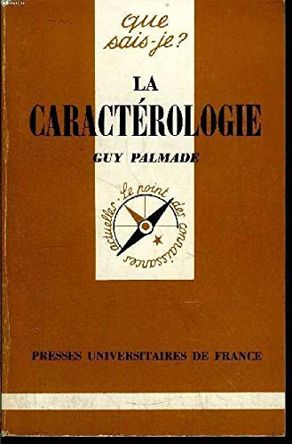 La Caractérologie