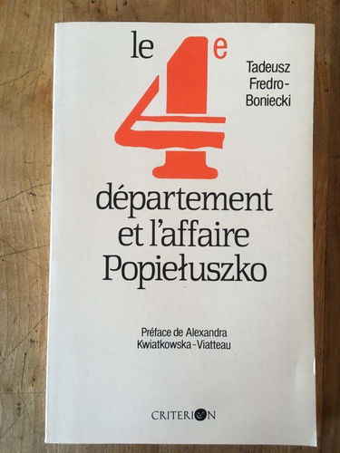 Le IVe département et l'affaire Popieluszko