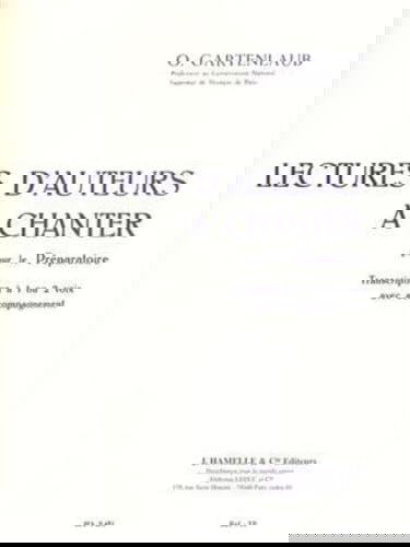 Odette gartenlaub - lectures d auteurs a chanter pour le preparatoire