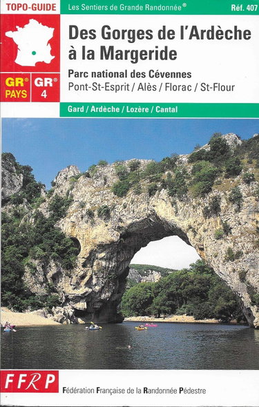 Couverture de Gr 4, 43, 44 : des gorges de l'ardeche a la margeride...