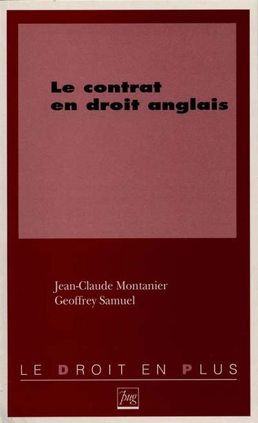 Le contrat en droit anglais
