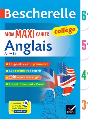 Mon maxi cahier anglais collège A1-B1