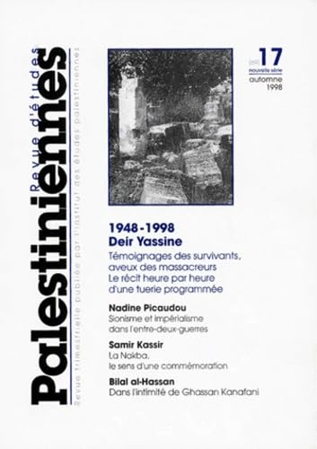 Couverture de Revue d'études palestiniennes, n° 69/17 par Collectif