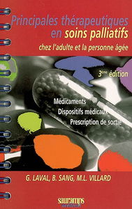Principales thérapeutiques en soins palliatifs chez l'adulte et la personne âgée : médicaments, dispositifs médicaux, prescription de sortie