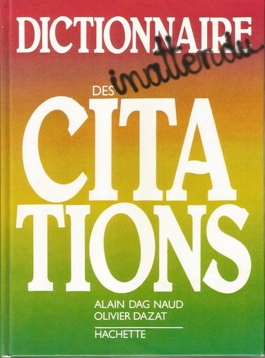Dictionnaire inattendu des citations