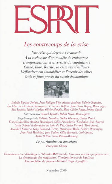 Esprit, n° 359. Les contrecoups de la crise