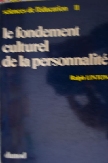 Le Fondement culturel de la personnalité