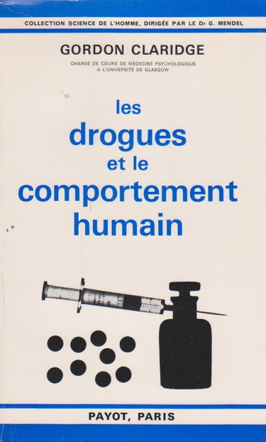 Couverture de Les drogues et le comportement humain