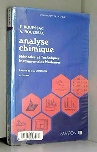 Analyse chimique: Méthodes et techniques instrumentales modernes