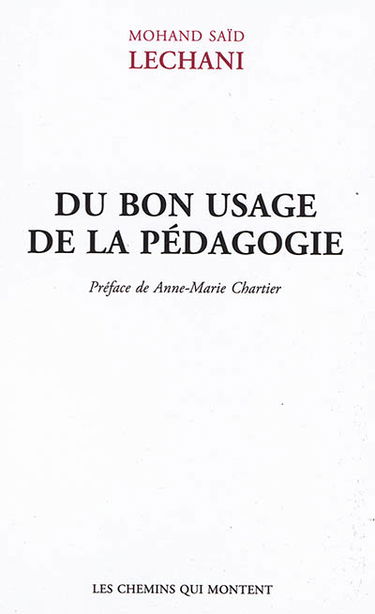 Du bon usage de la pédagogie