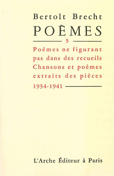 Poèmes. Vol. 5. 1934-1941