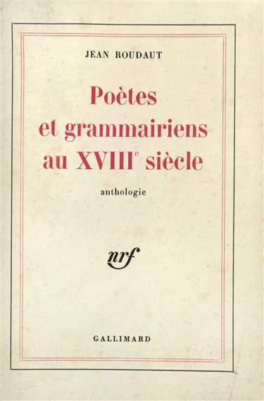Poètes et grammairiens du 18e siècle