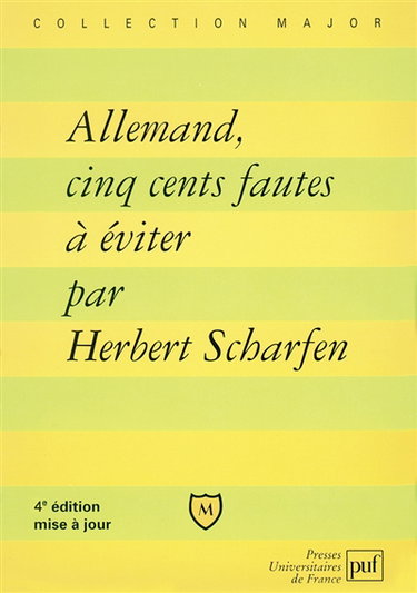 Allemand, cinq cents fautes à éviter : avec exercices corrigés