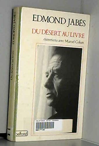 Du désert au livre : entretiens avec Marcel Cohen