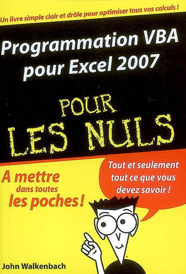 Programmation VBA pour Excel 2007 pour les nuls