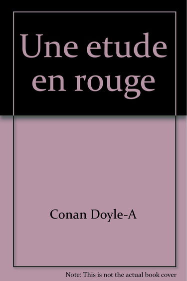 Une étude en rouge