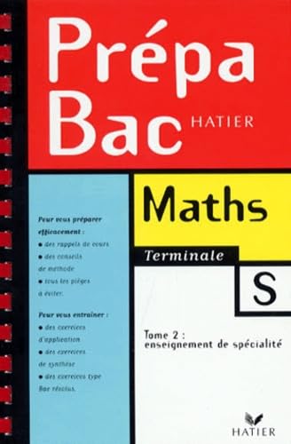 Prépabac mathématiques, terminale S, tome 2, enseignement de spécialité