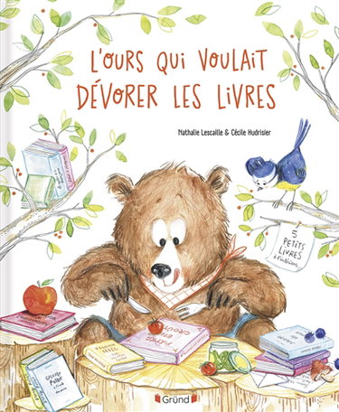 Couverture de L'ours qui voulait dévorer les livres par Nathalie Lescaille